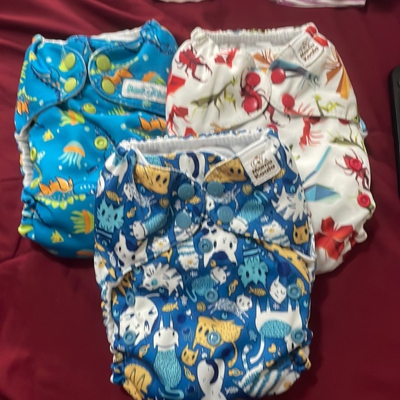 mama koala Other Three Mama Koala Cloth Diapers With Inserts